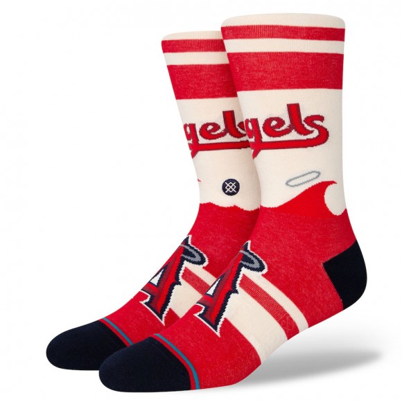 Men's Los Angeles Angels Stance Red 2022 City Connect Crew Socks