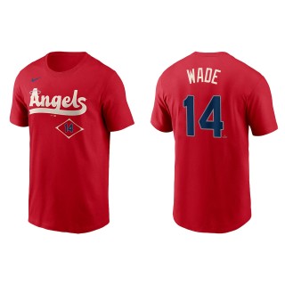 Tyler Wade Men's Los Angeles Angels Nike Red 2022 City Connect Name & Number T-Shirt