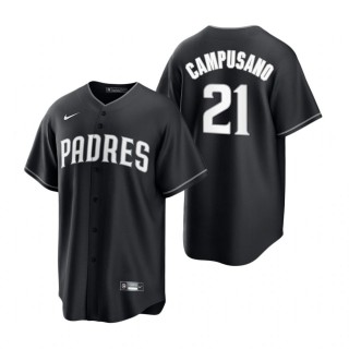 Luis Campusano Padres Nike Black White 2021 All Black Fashion Replica Jersey