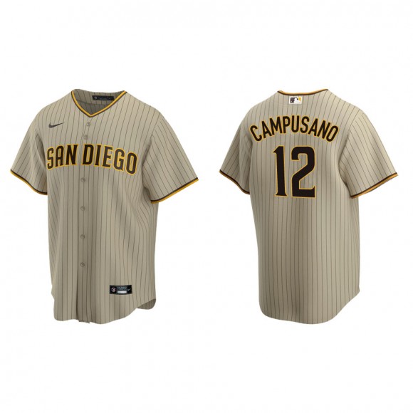 Men's San Diego Padres Luis Campusano Sand Brown Replica Alternate Jersey