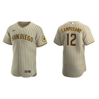 Men's San Diego Padres Luis Campusano Tan Brown Authentic Alternate Jersey