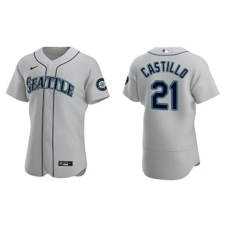 Luis Castillo Seattle Mariners Gray Alternate Authentic Jersey