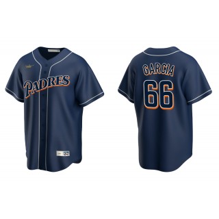 Men's San Diego Padres Luis Garcia Navy Cooperstown Collection Jersey