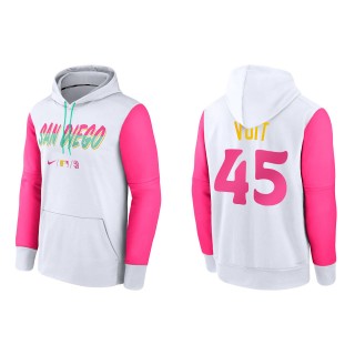 Luke Voit San Diego Padres White 2022 City Connect Authentic Collection Therma Performance Pullover Hoodie