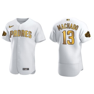 Manny Machado San Diego Padres White Gold MLB All-Star Game Jersey