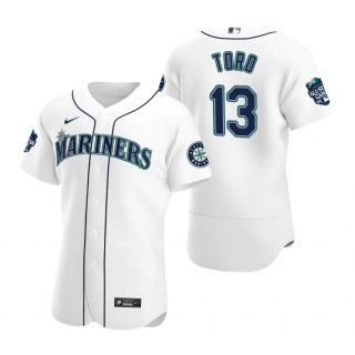 Seattle Mariners Abraham Toro White 2023 MLB All-Star Game Jersey