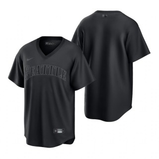 Seattle Mariners Black Pitch Black Fashion Replica Jersey