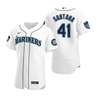 Seattle Mariners Carlos Santana White 2023 MLB All-Star Game Jersey