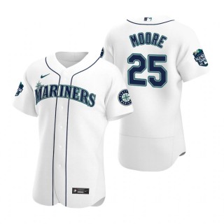 Seattle Mariners Dylan Moore White 2023 MLB All-Star Game Jersey