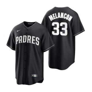 Mark Melancon Padres Nike Black White 2021 All Black Fashion Replica Jersey