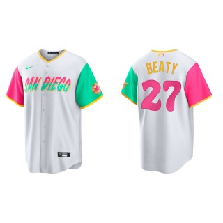 Matt Beaty San Diego Padres White 2022 City Connect Replica Jersey