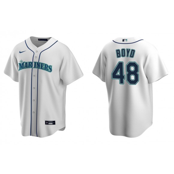 Men's Seattle Mariners Matt Boyd White Replica Home Jersey