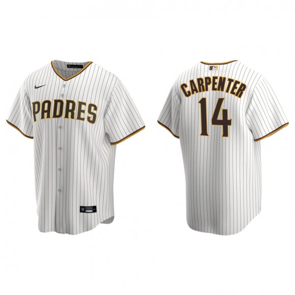 Matt Carpenter Men's San Diego Padres Nike White Brown Home Replica Jersey