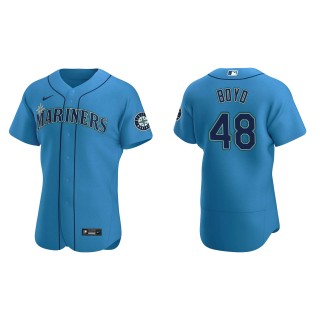 Men's Seattle Mariners Matthew Boyd Royal Authentic Alternate Jersey