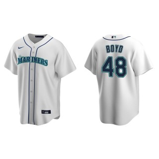 Men's Seattle Mariners Matthew Boyd White Replica Home Jersey