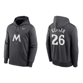 Max Kepler Minnesota Twins Nike Anthracite 2023 Bracket Therma Performance Pullover Hoodie