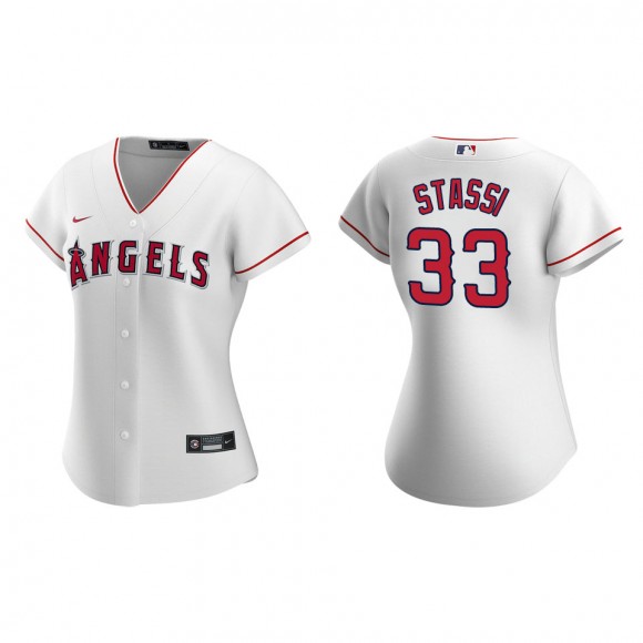 Max Stassi Women's Los Angeles Angels White Replica Jersey