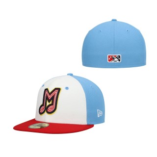 Memphis Redbirds White Authentic Collection Alternate 59FIFTY Fitted Hat