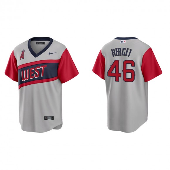 Jimmy Herget Angels Gray 2021 Little League Classic Replica Jersey