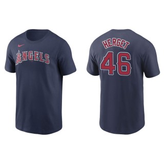 Jimmy Herget Angels Navy Name & Number Nike T-Shirt