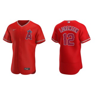 Michael Lorenzen Angels Red Authentic Alternate Jersey