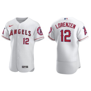 Michael Lorenzen Angels White Authentic Home Jersey