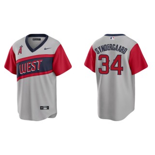 Noah Syndergaard Angels Gray 2021 Little League Classic Replica Jersey