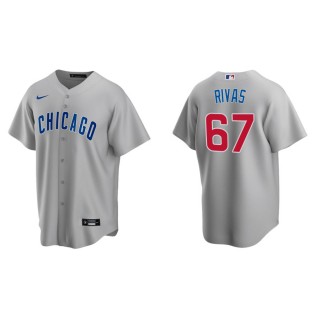 Alfonso Rivas Cubs Gray Replica Road Jersey