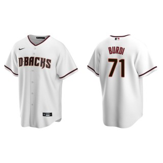 Zack Burdi Diamondbacks White Replica Home Jersey