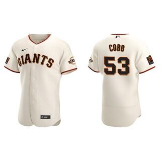 Alex Cobb Giants Cream Authentic Home Jersey