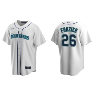 Adam Frazier Mariners White Replica Home Jersey