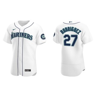 Julio Rodriguez Mariners White Authentic Home Jersey