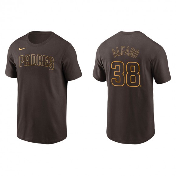 Jorge Alfaro Padres Brown Name & Number Nike T-Shirt