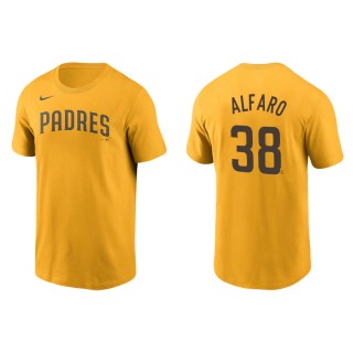 Jorge Alfaro Padres Gold Name & Number Nike T-Shirt