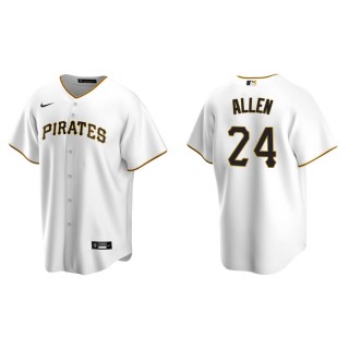 Greg Allen Pirates White Replica Home Jersey