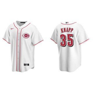 Andrew Knapp Reds White Replica Home Jersey