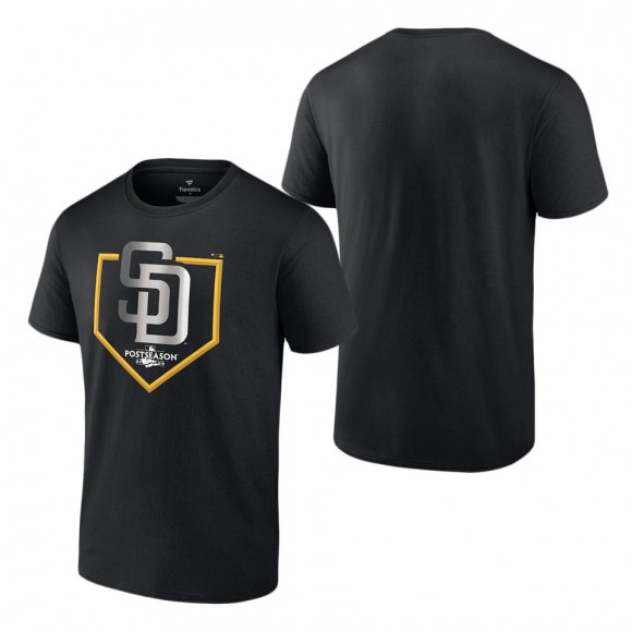 Men's San Diego Padres Black 2022 Postseason Around the Horn T-Shirt