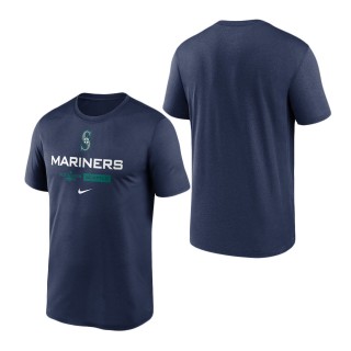 Men's Seattle Mariners Navy 2022 Postseason Authentic Collection Dugout T-Shirt