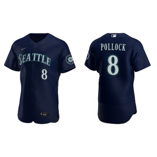 AJ Pollock Navy Authentic Jersey