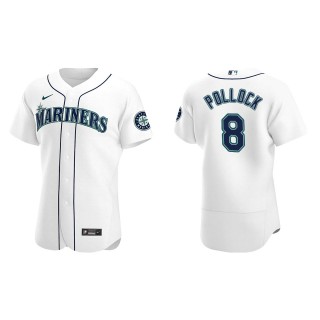 AJ Pollock White Authentic Home Jersey