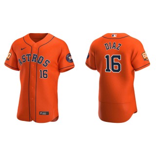 Aledmys Diaz Astros 60th Anniversary Authentic Men's Orange Jersey