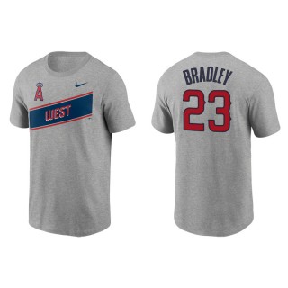 Men's Angels Archie Bradley Gray 2021 Little League Classic Wordmark T-Shirt