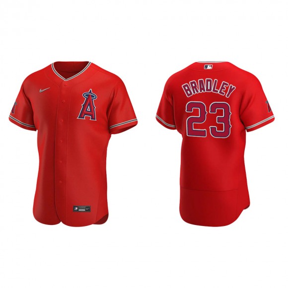 Men's Angels Archie Bradley Red Authentic Alternate Jersey