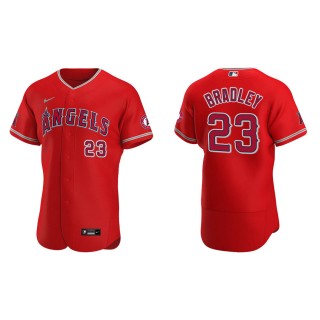 Men's Angels Archie Bradley Red Authentic Jersey