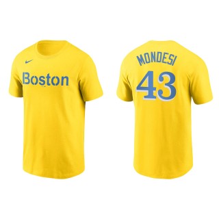 Adalberto Mondesi Gold City Connect Wordmark T-Shirt