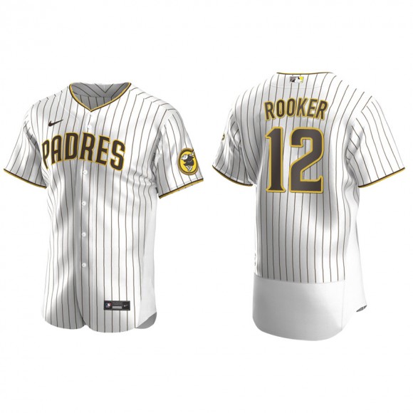 Men's San Diego Padres Brent Rooker White Brown Authentic Alternate Jersey