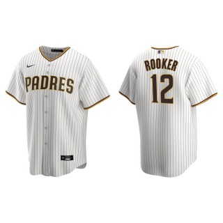 Men's San Diego Padres Brent Rooker White Brown Replica Home Jersey