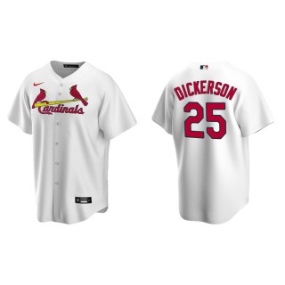 Men's Cardinals Corey Dickerson White Replica Home Jersey