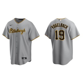 Men's Pirates Daniel Vogelbach Gray Replica Road Jersey