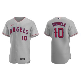 Men's Los Angeles Angels Gio Urshela Gray Authentic Road Jersey